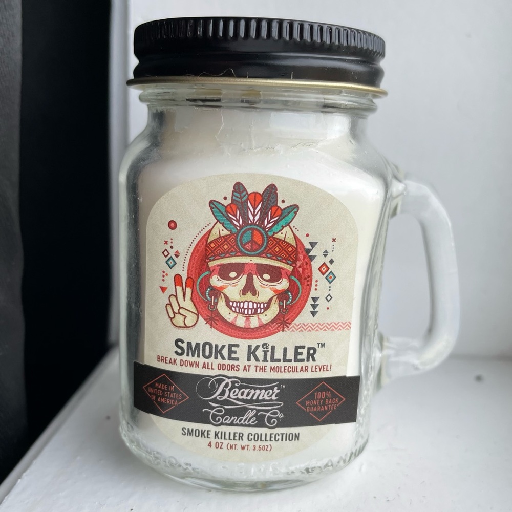 Smoke Killer mini mason jar candle